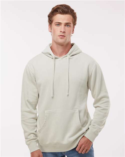 Unisex Midweight Pigment-Dyed Hooded Sweatshirt - Pigment Ivory