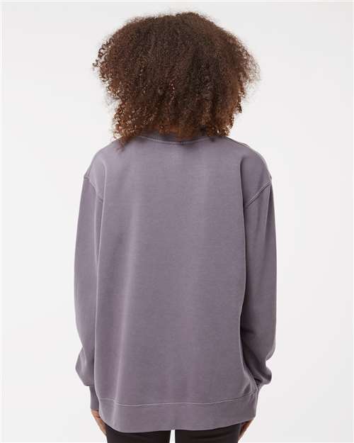 Unisex Midweight Pigment-Dyed Crewneck Sweatshirt - Pigment Plum