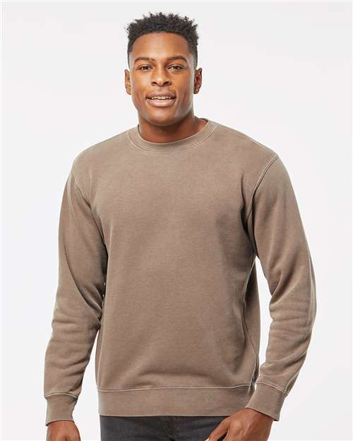 Unisex Midweight Pigment-Dyed Crewneck Sweatshirt - Pigment Clay