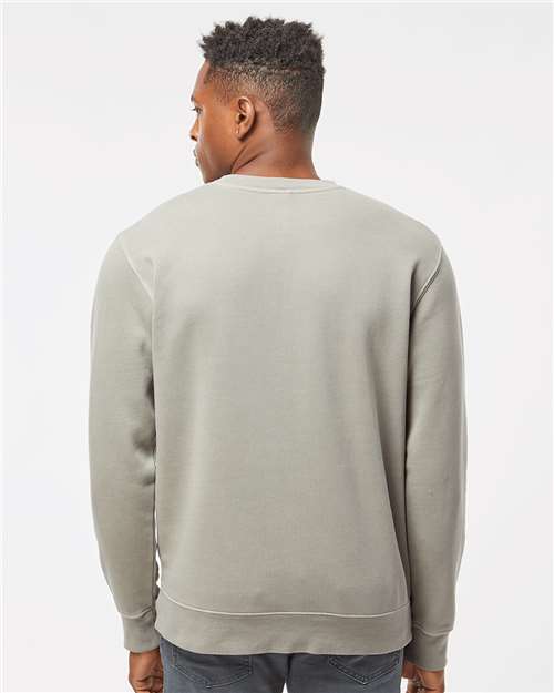 Unisex Midweight Pigment-Dyed Crewneck Sweatshirt - Pigment Cement