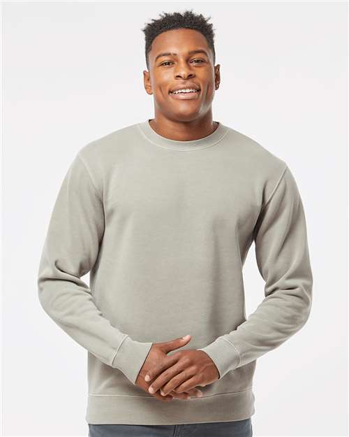 Unisex Midweight Pigment-Dyed Crewneck Sweatshirt - Pigment Cement