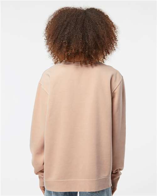Unisex Midweight Pigment-Dyed Crewneck Sweatshirt - Pigment Dusty Pink