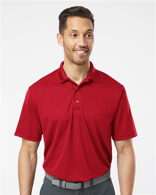 Men's Saratoga Performance Mini Mesh Polo - Cardinal