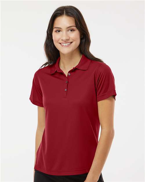 Women's Saratoga Performance Mini Mesh Polo - Cardinal