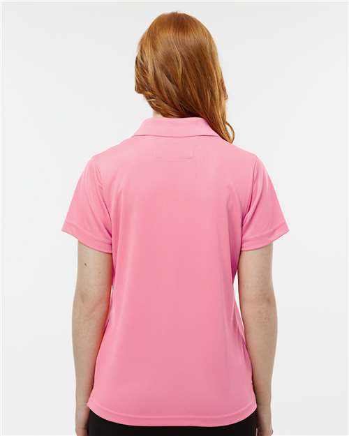 Women's Saratoga Performance Mini Mesh Polo - Charity Pink