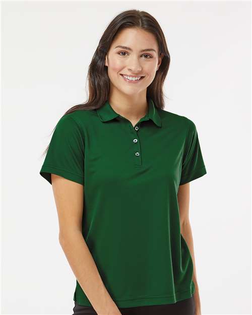Women's Saratoga Performance Mini Mesh Polo - Hunter Green