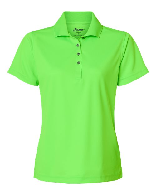 Women's Saratoga Performance Mini Mesh Polo - Neon Lime