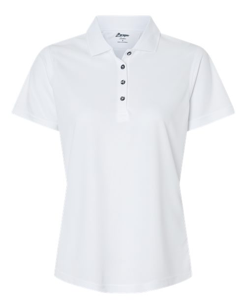 Women's Saratoga Performance Mini Mesh Polo - White