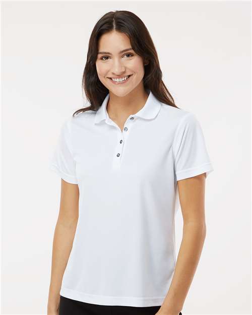Women's Saratoga Performance Mini Mesh Polo - White