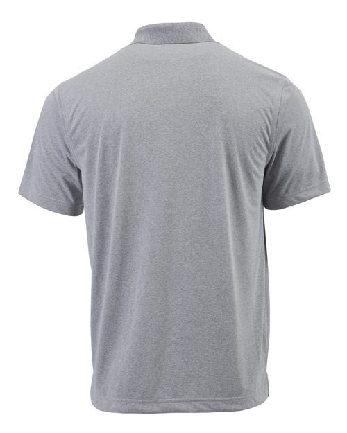 Youth Saratoga Performance Mini Mesh Polo - Heather Grey