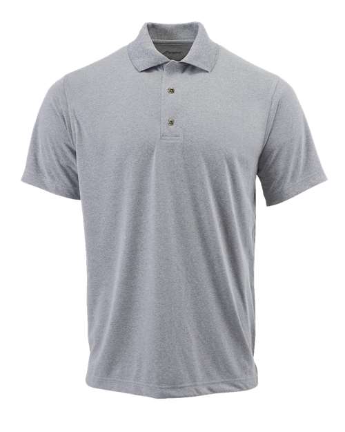 Youth Saratoga Performance Mini Mesh Polo - Heather Grey