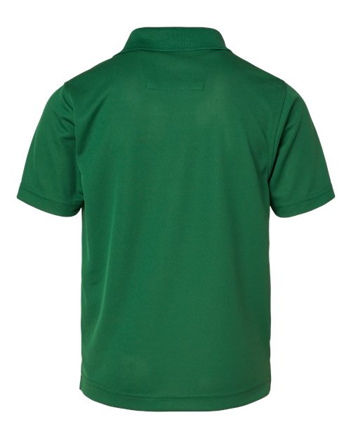 Youth Saratoga Performance Mini Mesh Polo - Hunter Green