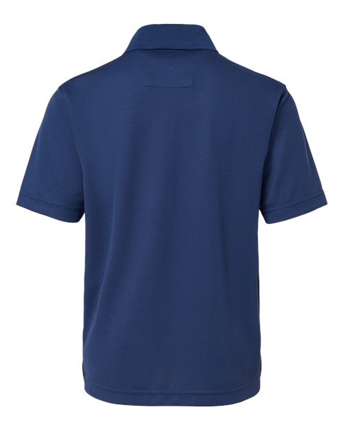 Youth Saratoga Performance Mini Mesh Polo - Navy