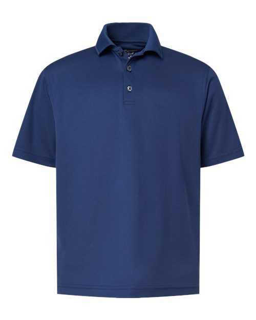 Youth Saratoga Performance Mini Mesh Polo - Navy