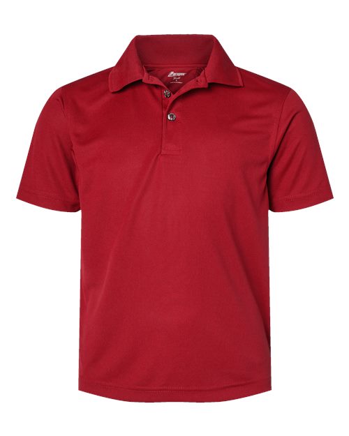 Youth Saratoga Performance Mini Mesh Polo - Red
