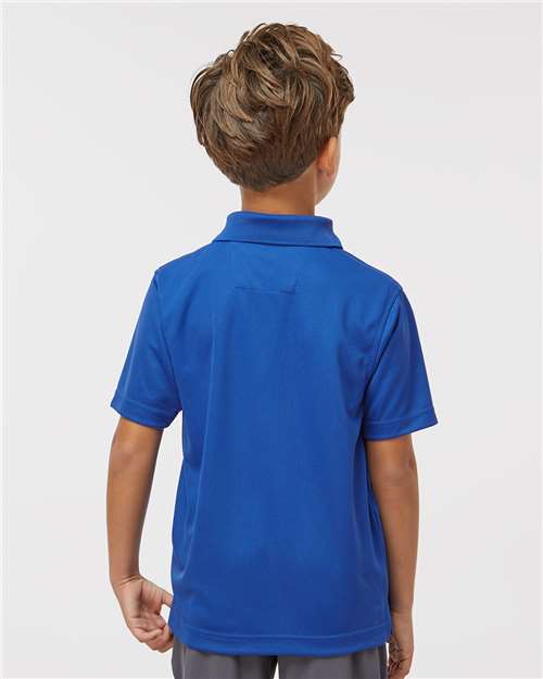 Youth Saratoga Performance Mini Mesh Polo - Royal