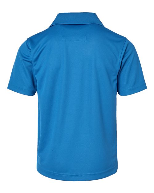 Youth Saratoga Performance Mini Mesh Polo - Turquoise