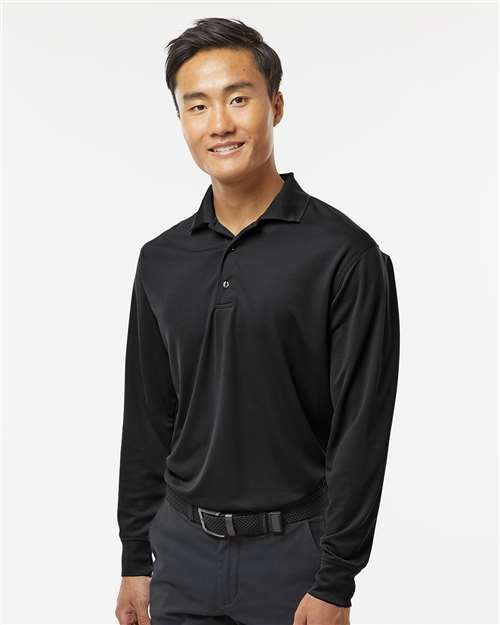 Men's Prescott Long Sleeve Polo - Black