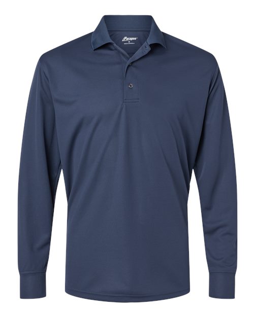 Men's Prescott Long Sleeve Polo - Navy