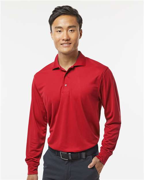 Men's Prescott Long Sleeve Polo - Red