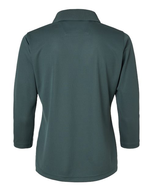 Women's Lady Palm Three-Quarter Sleeve Polo - Carbon