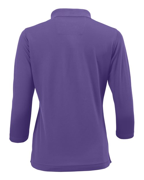 Women's Lady Palm Three-Quarter Sleeve Polo - Grape