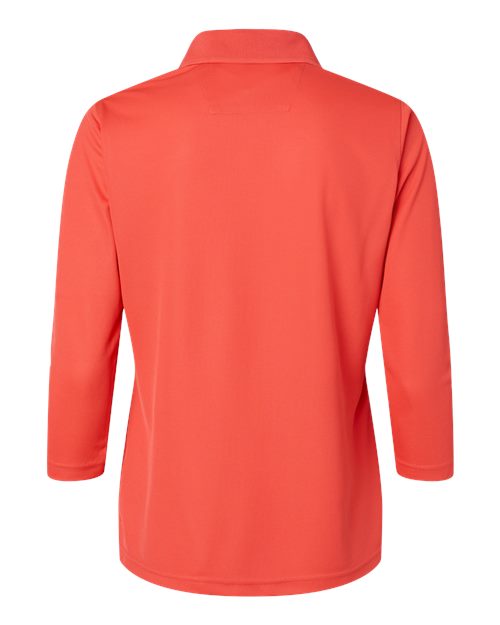 Women's Lady Palm Three-Quarter Sleeve Polo - Melon