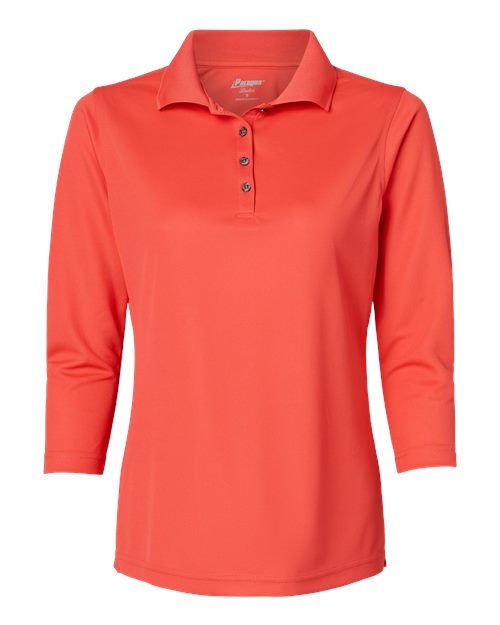Women's Lady Palm Three-Quarter Sleeve Polo - Melon