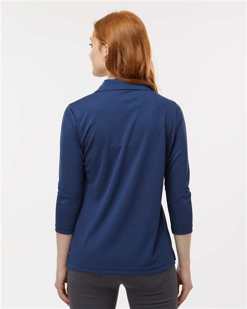 Women's Lady Palm Three-Quarter Sleeve Polo - Navy