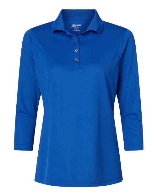 Women's Lady Palm Three-Quarter Sleeve Polo - Royal