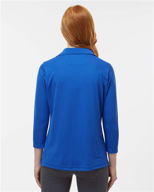 Women's Lady Palm Three-Quarter Sleeve Polo - Royal