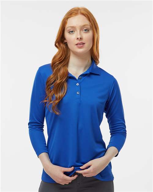 Women's Lady Palm Three-Quarter Sleeve Polo - Royal