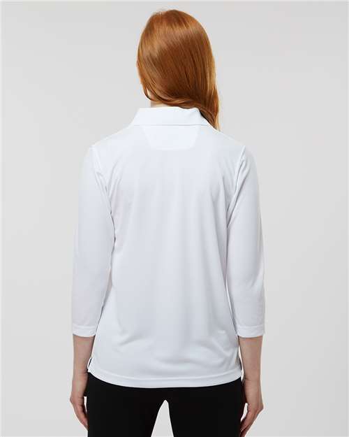 Women's Lady Palm Three-Quarter Sleeve Polo - White