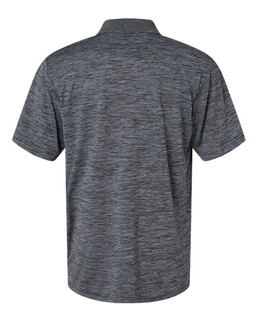 Men's Dakota Striated Heather Polo - Black Heather