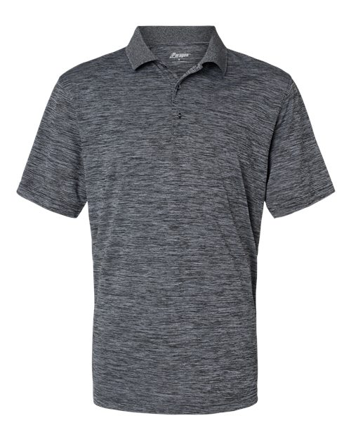 Men's Dakota Striated Heather Polo - Black Heather