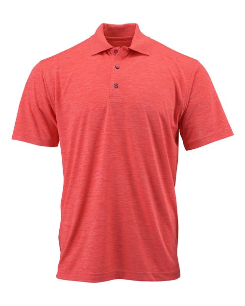 Men's Dakota Striated Heather Polo - Melon Heather