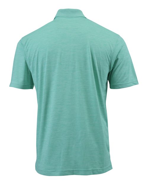 Men's Dakota Striated Heather Polo - Surf Green Heather
