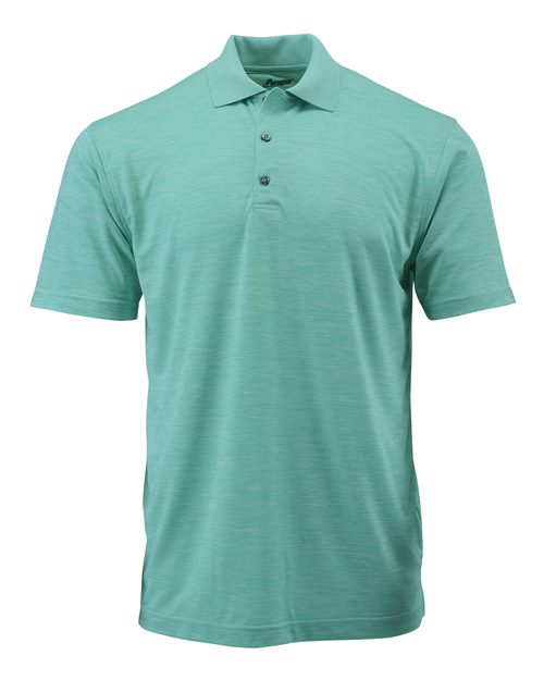 Men's Dakota Striated Heather Polo - Surf Green Heather