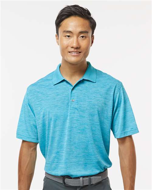 Men's Dakota Striated Heather Polo - Turquoise Heather