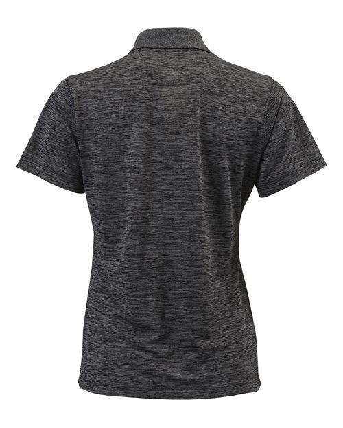 Women's Dakota Striated Heather Polo - Black Heather