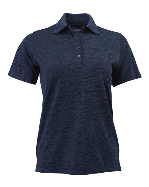 Women's Dakota Striated Heather Polo - Deep Blue Heather