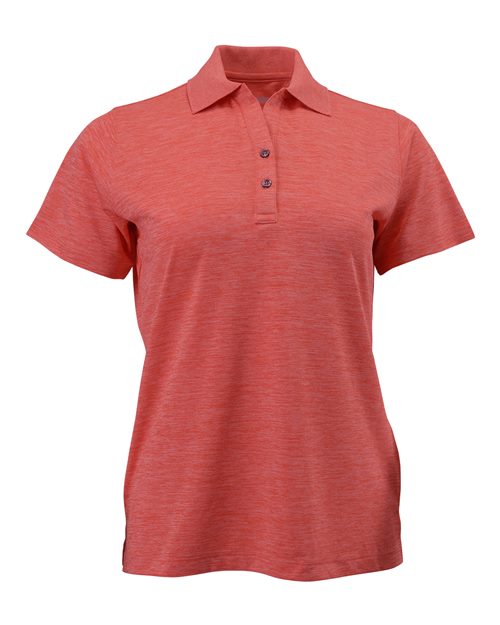Women's Dakota Striated Heather Polo - Melon Heather