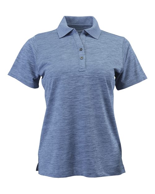 Women's Dakota Striated Heather Polo - Peri Blue Heather