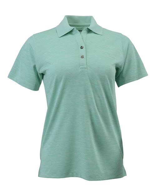 Women's Dakota Striated Heather Polo - Surf Green Heather