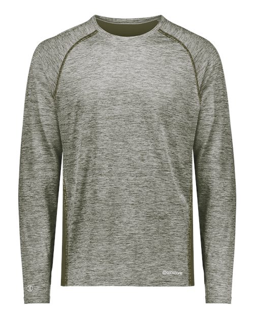 Men's Electrify CoolCore® Long Sleeve T-Shirt - Olive Heather
