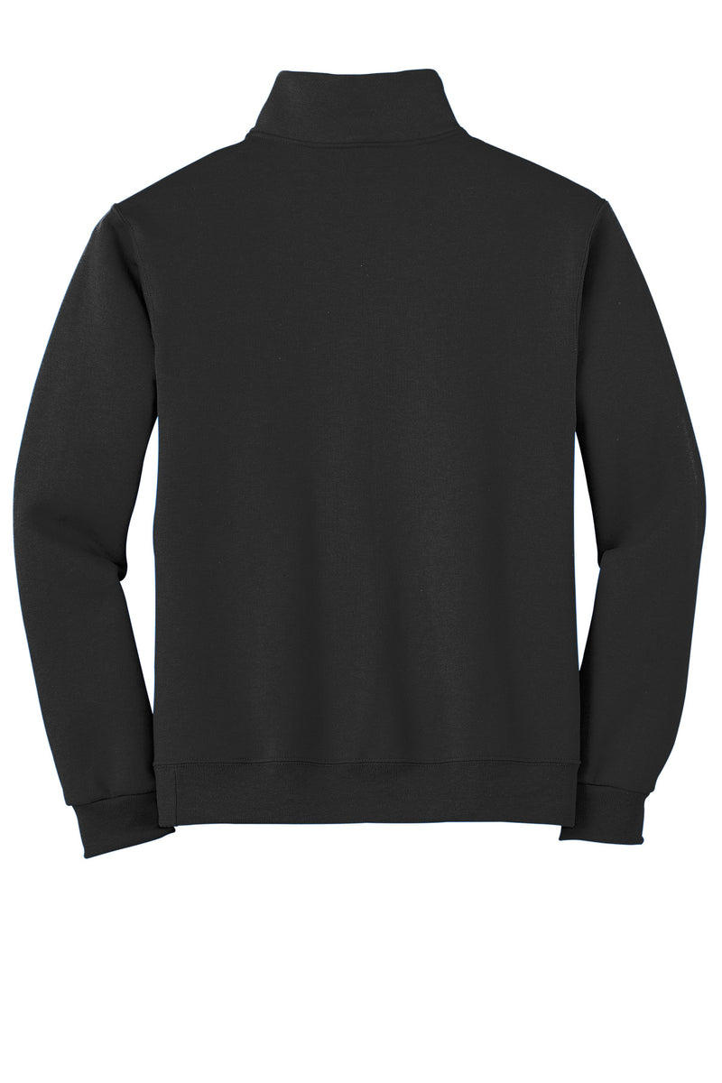 Jerzees - NuBlend 1/4-Zip Cadet Collar Sweatshirt - Black