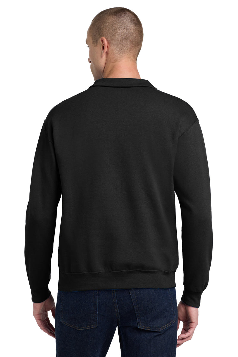 Jerzees - NuBlend 1/4-Zip Cadet Collar Sweatshirt - Black