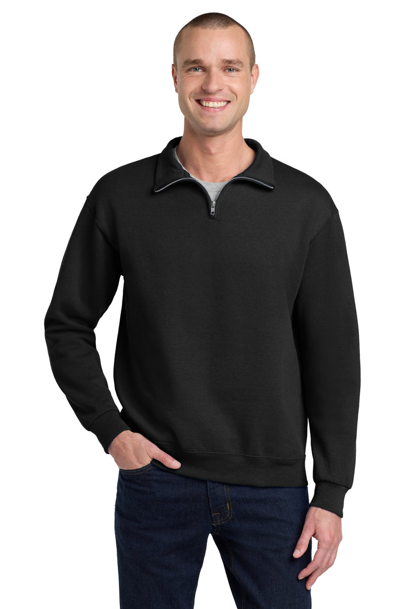 Jerzees - NuBlend 1/4-Zip Cadet Collar Sweatshirt - Black