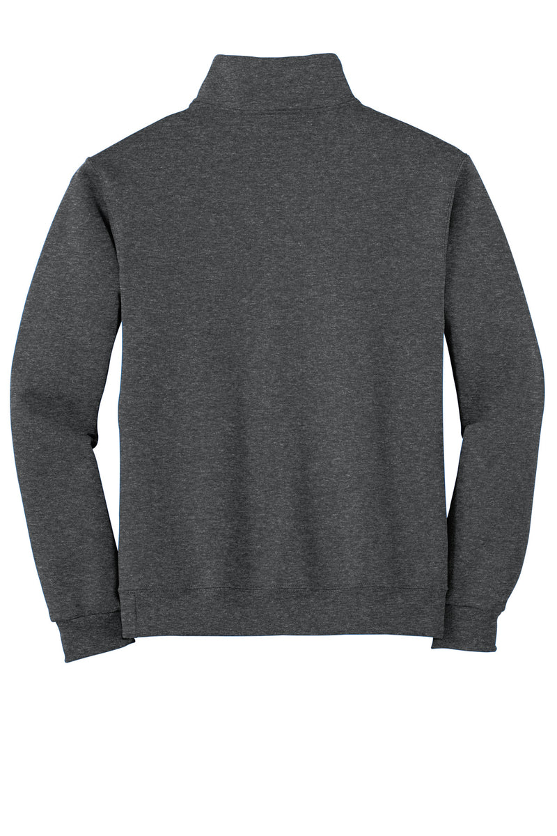 Jerzees - NuBlend 1/4-Zip Cadet Collar Sweatshirt - Black Heather