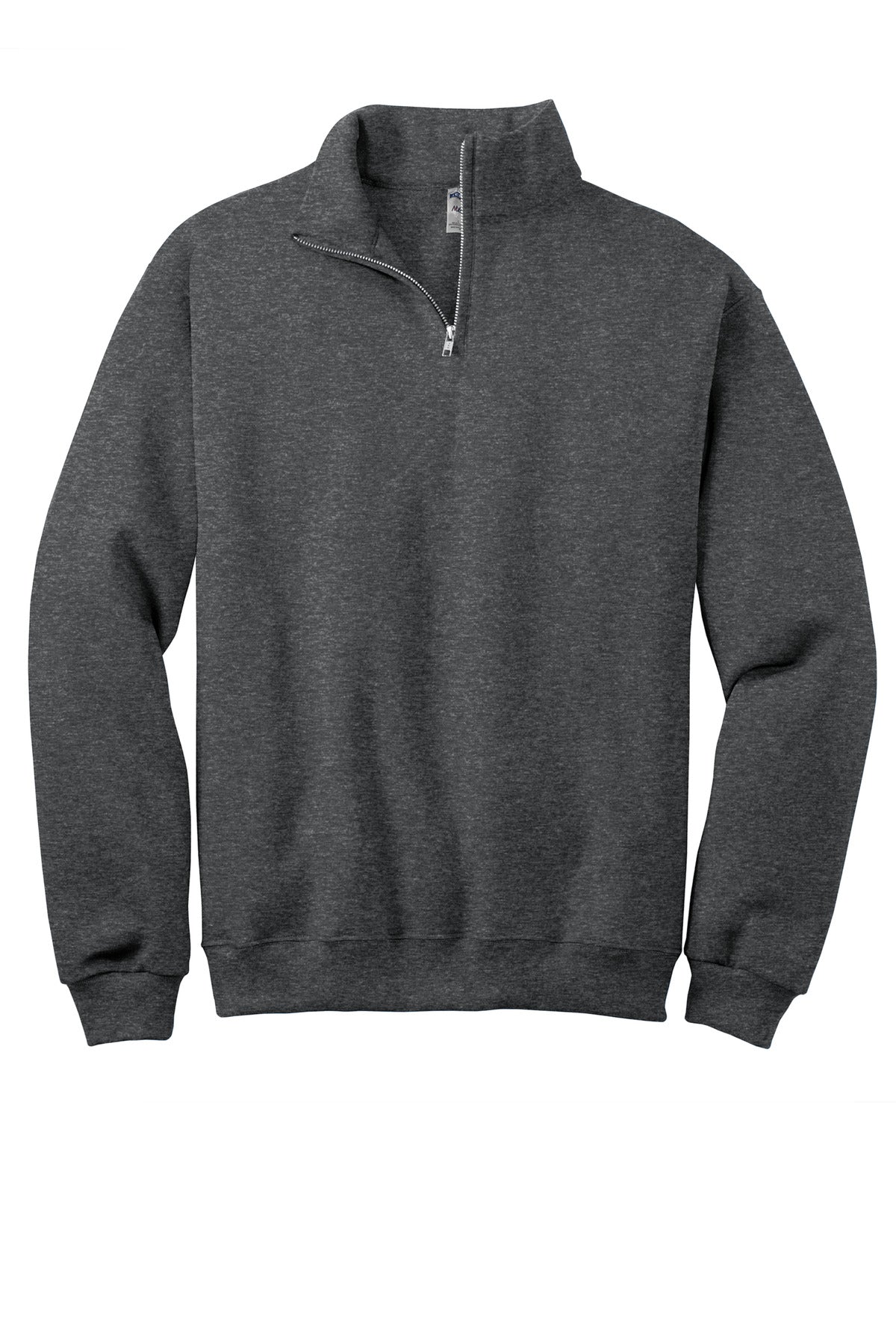 Jerzees - NuBlend 1/4-Zip Cadet Collar Sweatshirt - Black Heather
